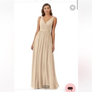 Azazie Kora Bridesmaid dress in Champagne